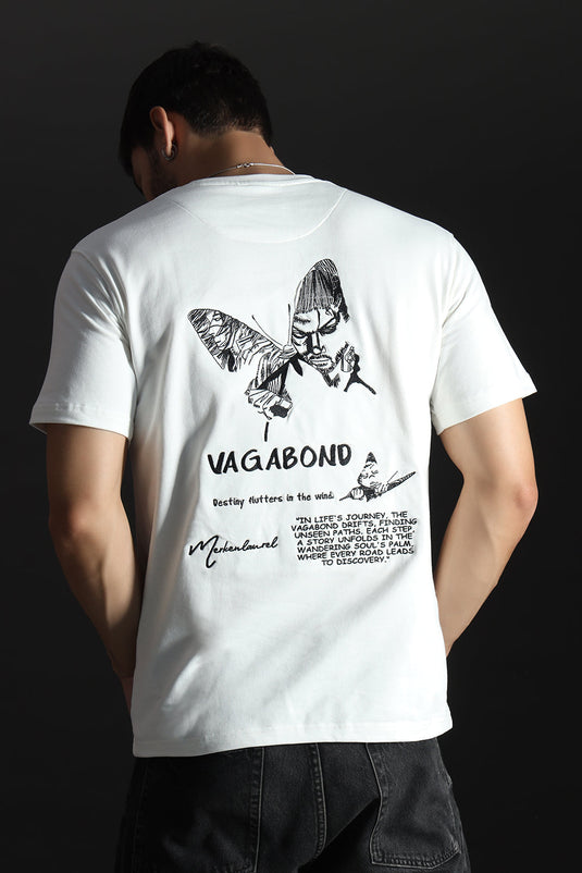 VEGABOND RELAXED FIT EMBROIDERD T-SHIRT