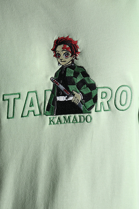 TANJIRO RELAXED FIT EMBROIDERD T-SHIRT