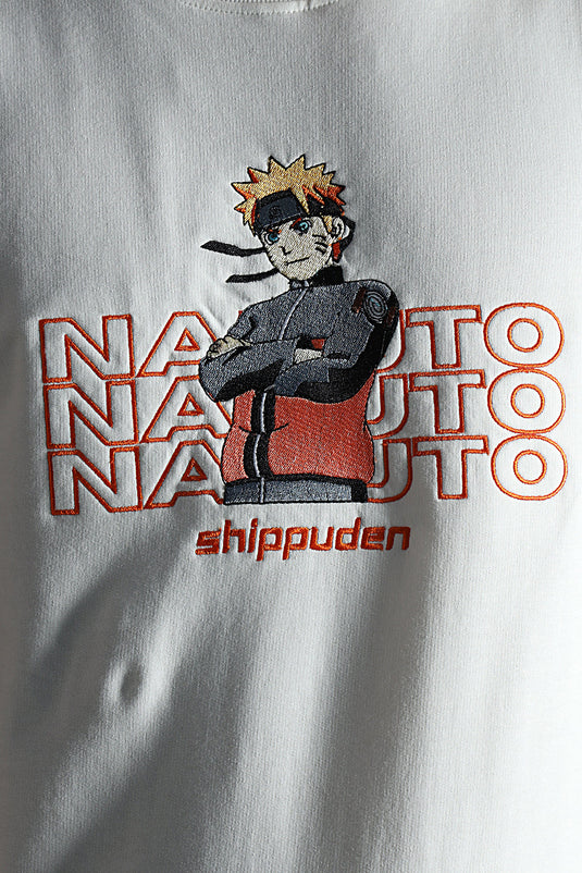 NARUTO RELAXED FIT EMBROIDERD T-SHIRT