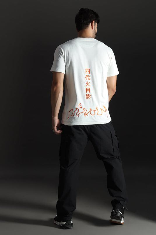 NARUTO RELAXED FIT EMBROIDERD T-SHIRT