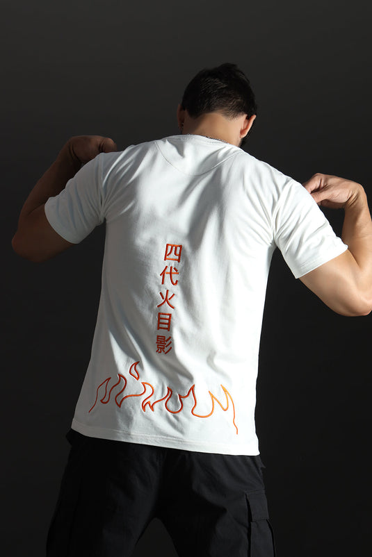 NARUTO RELAXED FIT EMBROIDERD T-SHIRT