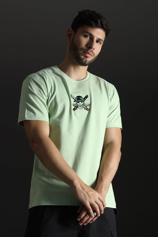 ZORO RELAXED FIT EMBROIDERD T-SHIRT