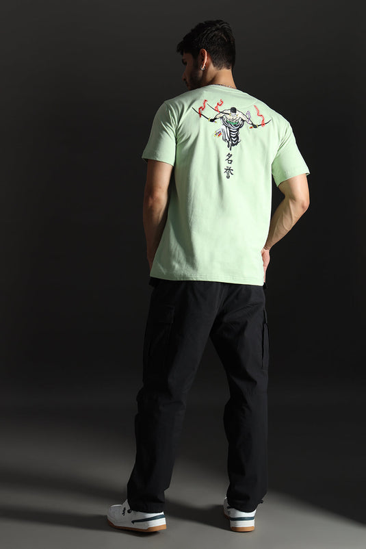 ZORO RELAXED FIT EMBROIDERD T-SHIRT