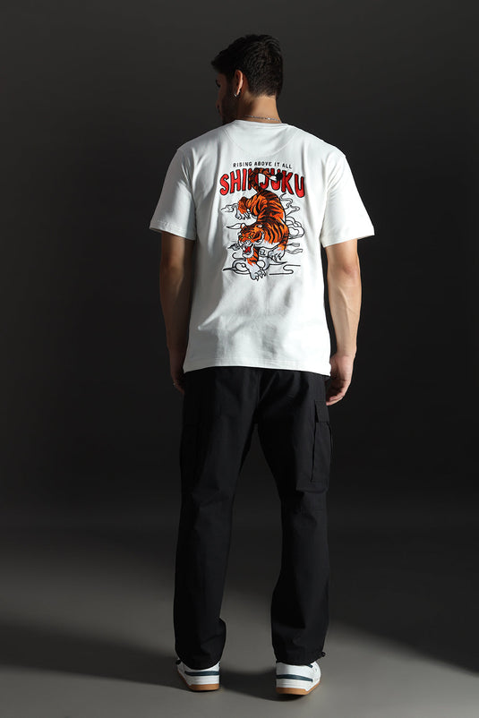 ASAIN TIGER RELAXED FIT EMBROIDERD T SHIRT