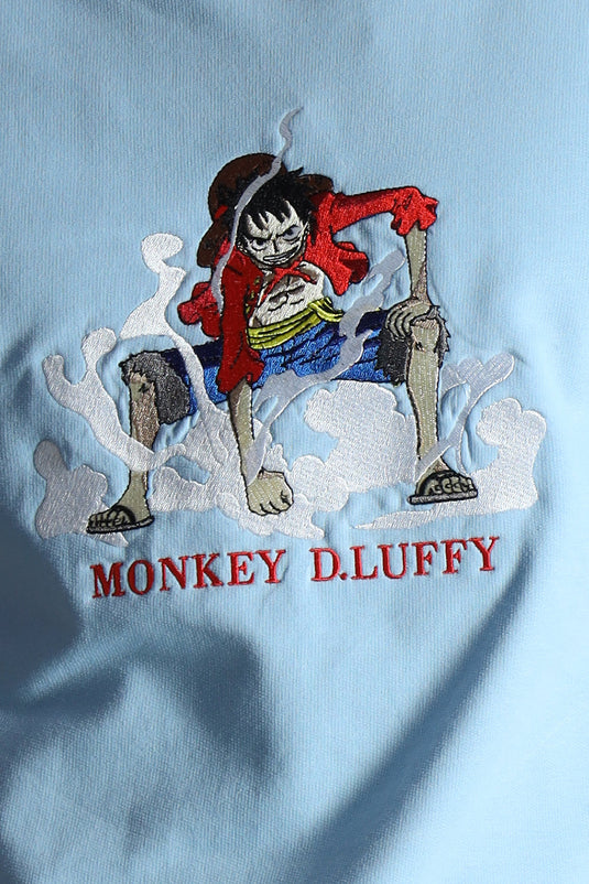 MONKEY D.LUFFY RELAXED FIT EMBROIDERD T SHIRT