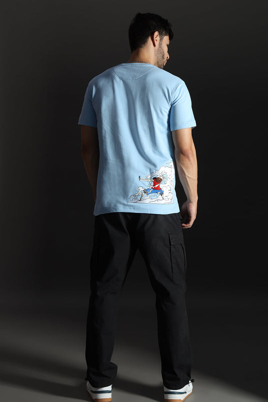 MONKEY D.LUFFY RELAXED FIT EMBROIDERD T SHIRT