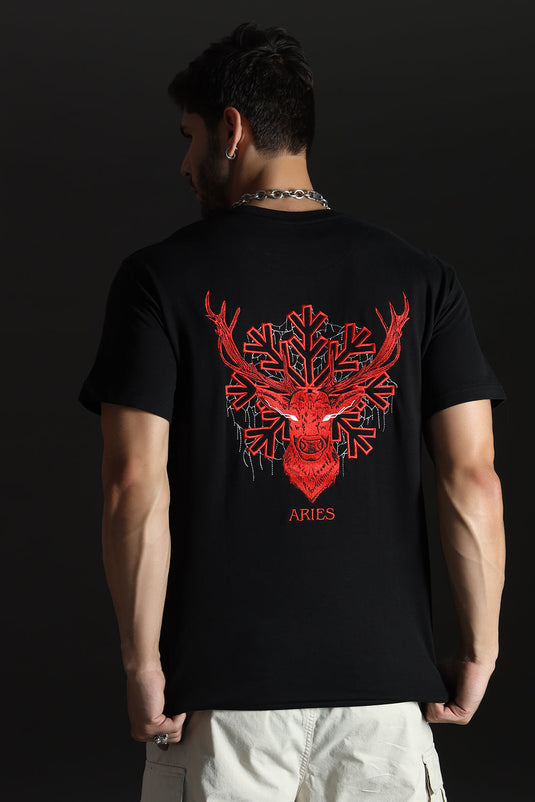 ARIES RELAXED FIT EMBROIDERERD T-SHIRT