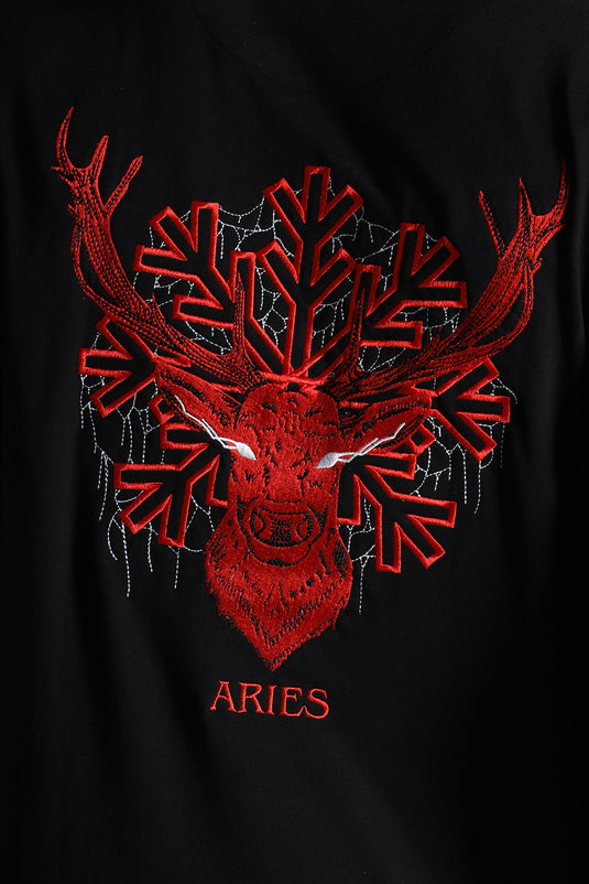 ARIES RELAXED FIT EMBROIDERERD T-SHIRT