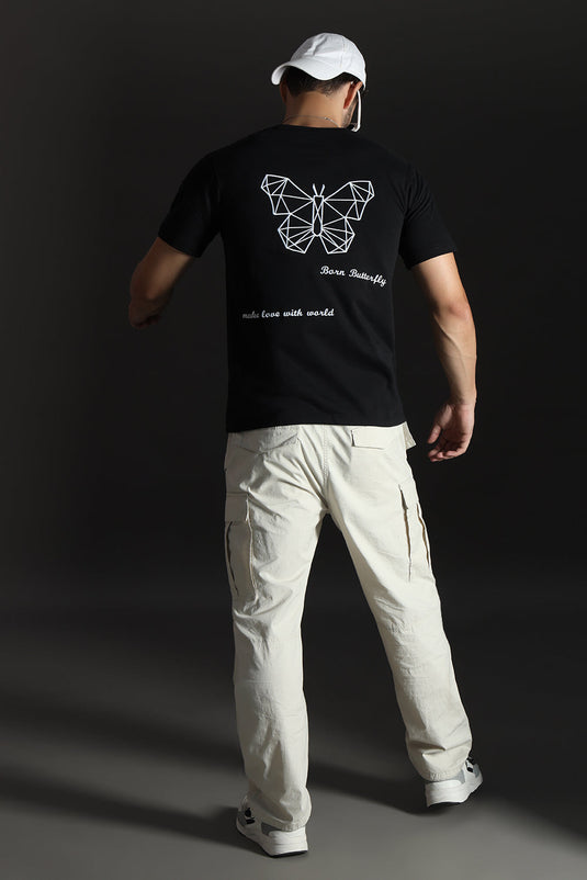 MNL BUTTERFLY RELAXED FIT EMBROIDERD T-SHIRT