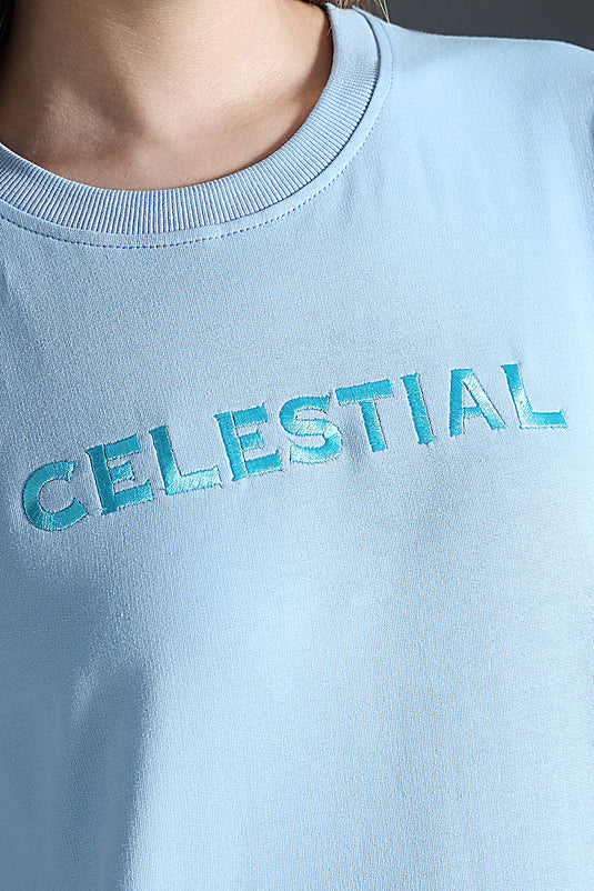 CELESTIAL RELAXED FIT EMBROIDERD T-SHIRT