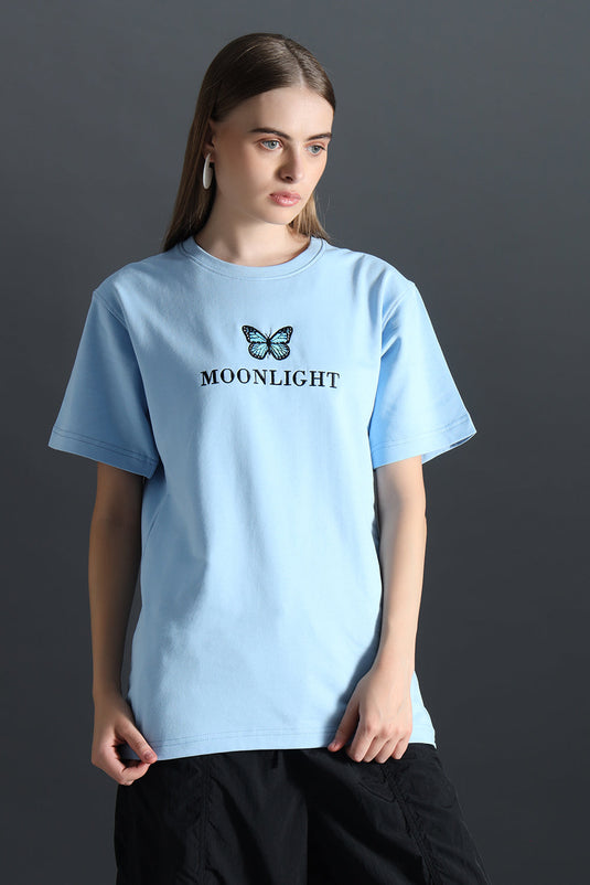 MOONLIGHT RELAXED FIT EMBROIDERD T-SHIRT