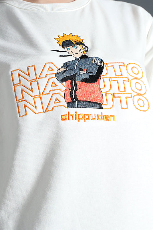 NARUTO SHIPPODIN RELAXED FIR MEBROIDERD T-SHIRT