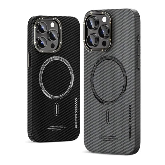 Recci iPhone 15 Pro Max Case - Mechanic Carbon Fiber