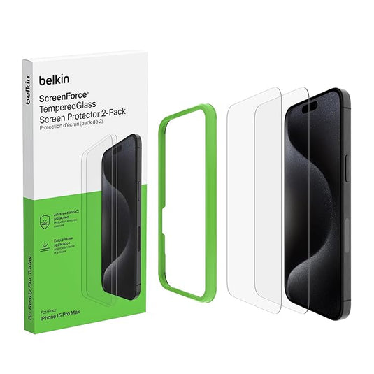 Belkin ScreenForce TemperedGlass Screen Protector for iPhone 14 and 15 Series